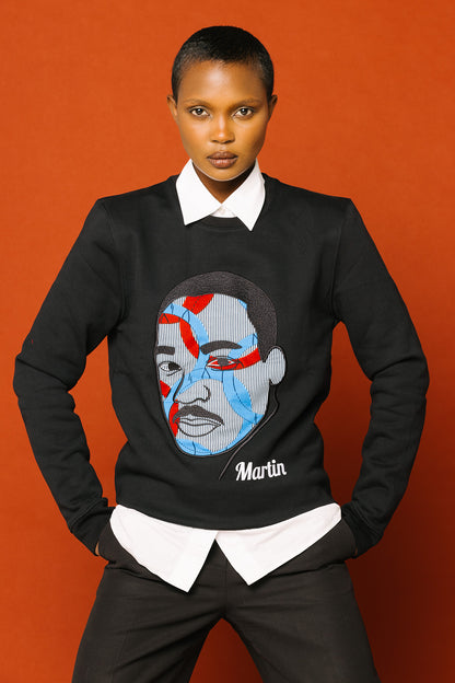 Sweat Martin LUTHER KING - Unisexe - Noir
