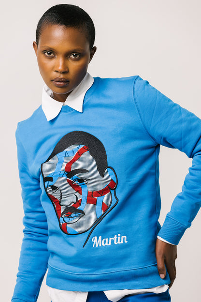 Sweat Martin LUTHER KING - Unisexe - Bleu