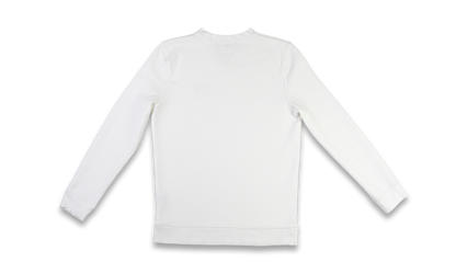 Sweat col V - Homme - Blanc