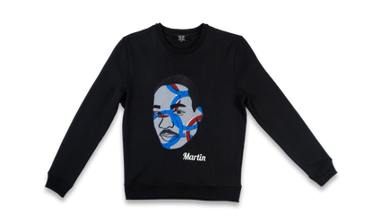 Sweat Martin LUTHER KING - Unisexe - Noir