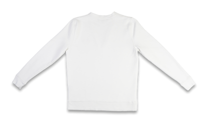 Sweat col V - Femme - Blanc