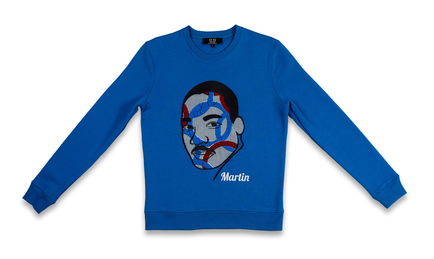 Sweat Martin LUTHER KING - Unisexe - Bleu