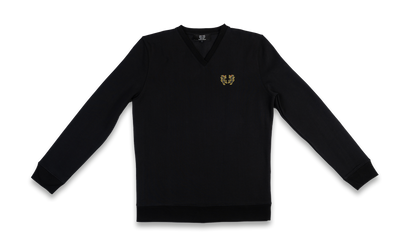 Sweat col V - Homme - Noir