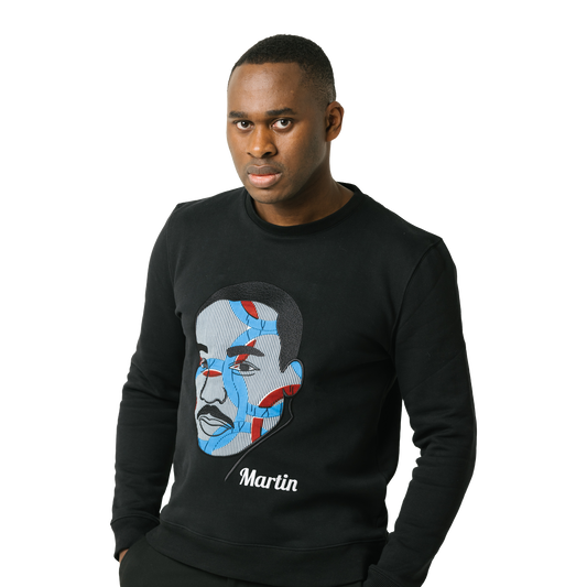 Sweat Martin LUTHER KING - Unisexe - Noir