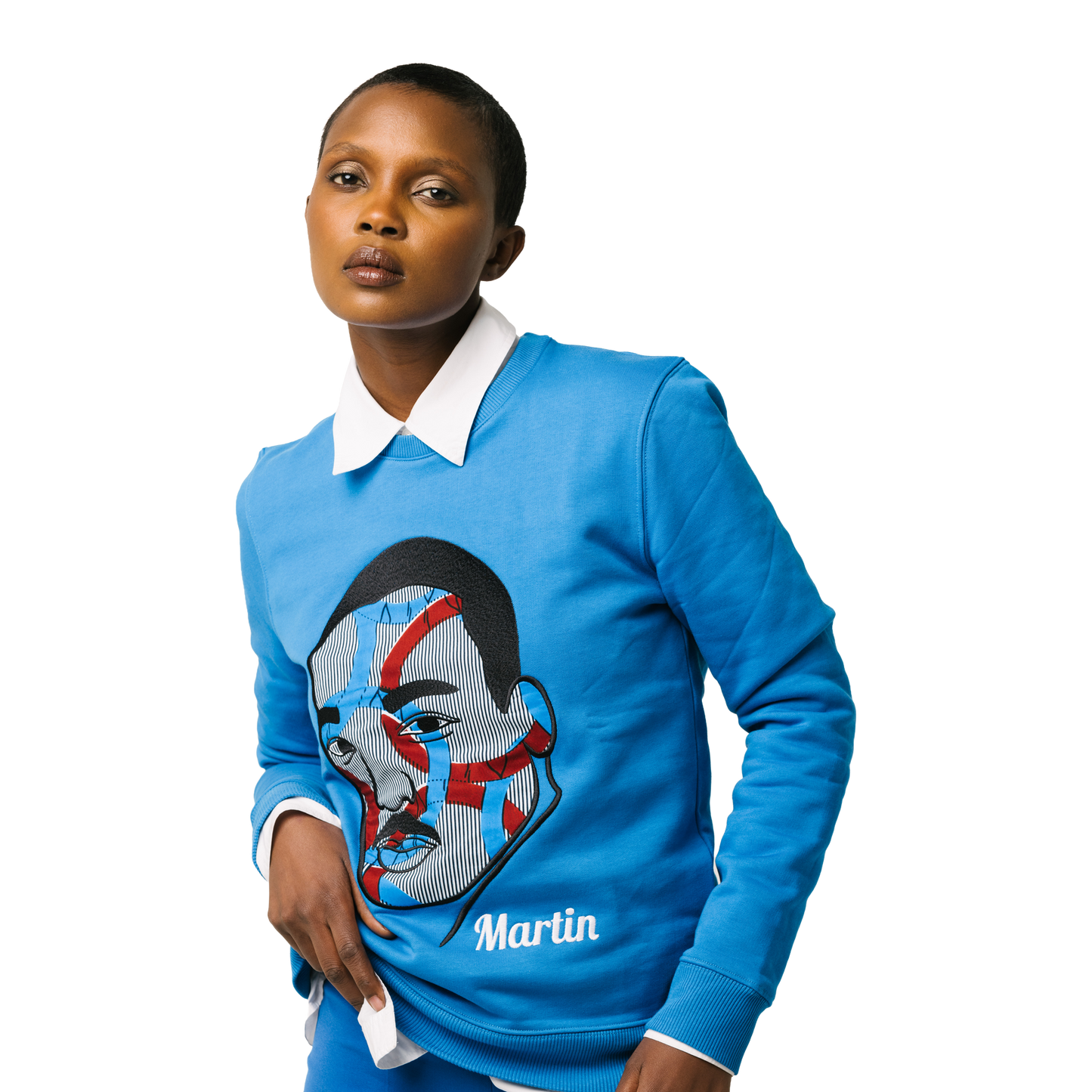 Sweat Martin LUTHER KING - Unisexe - Bleu