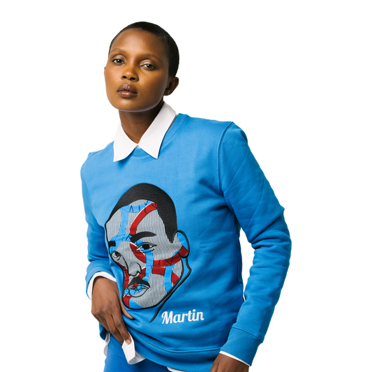 Sweat Martin LUTHER KING - Unisexe - Bleu