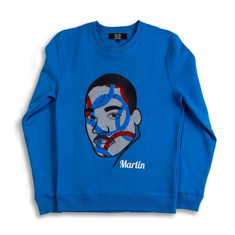 Sweat Martin LUTHER KING - Unisexe - Bleu
